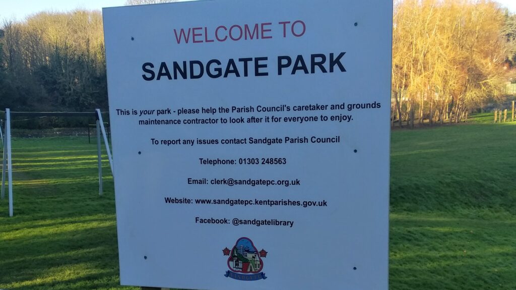 Sandgate Park Sign